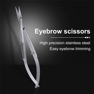 Professional Nail Scissor Manicure Tool For Nails Eyebrow Nose Eyelash Cuticle Scissors Curved Pedicure Scissors