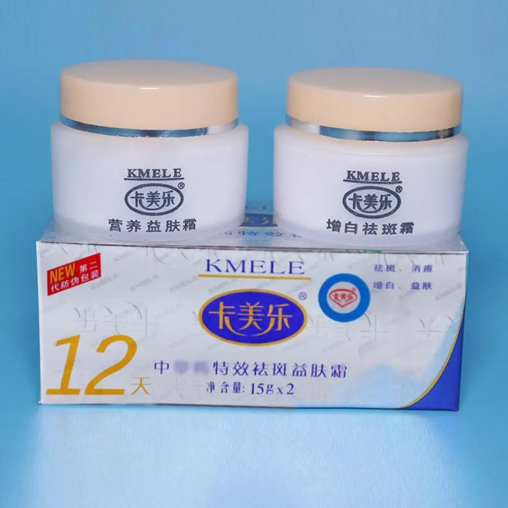 Original Kmele Whitening Cream Face Cream Moisturizing Cream Freckle Care Fade Repare Remover Bottles Skin Freckles 2 Set V7I0