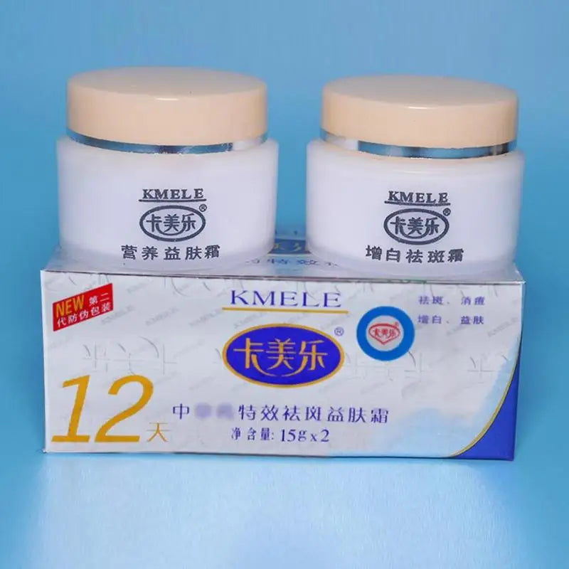 Original Kmele Whitening Cream Face Cream Moisturizing Cream Freckle Care Fade Repare Remover Bottles Skin Freckles 2 Set V7I0