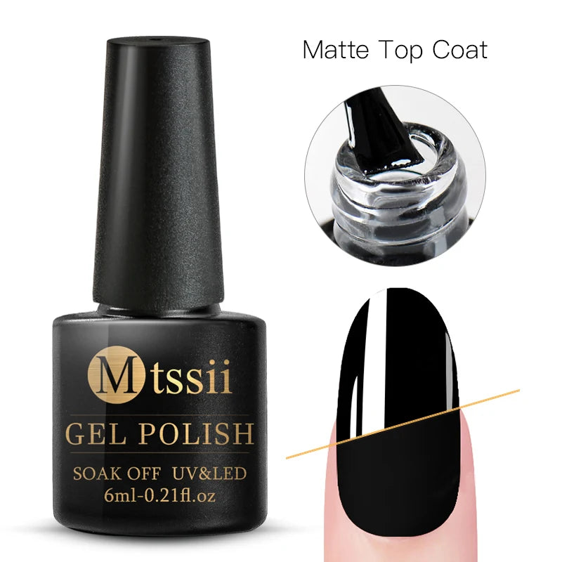 Mtssii 6ml Nail Gel Jelly Eggshell Gel Nail Polish Transparent Gel Soak Off Nail Art Gel UV LED Varnish