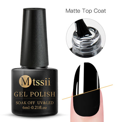 Mtssii 6ml Nail Gel Jelly Eggshell Gel Nail Polish Transparent Gel Soak Off Nail Art Gel UV LED Varnish