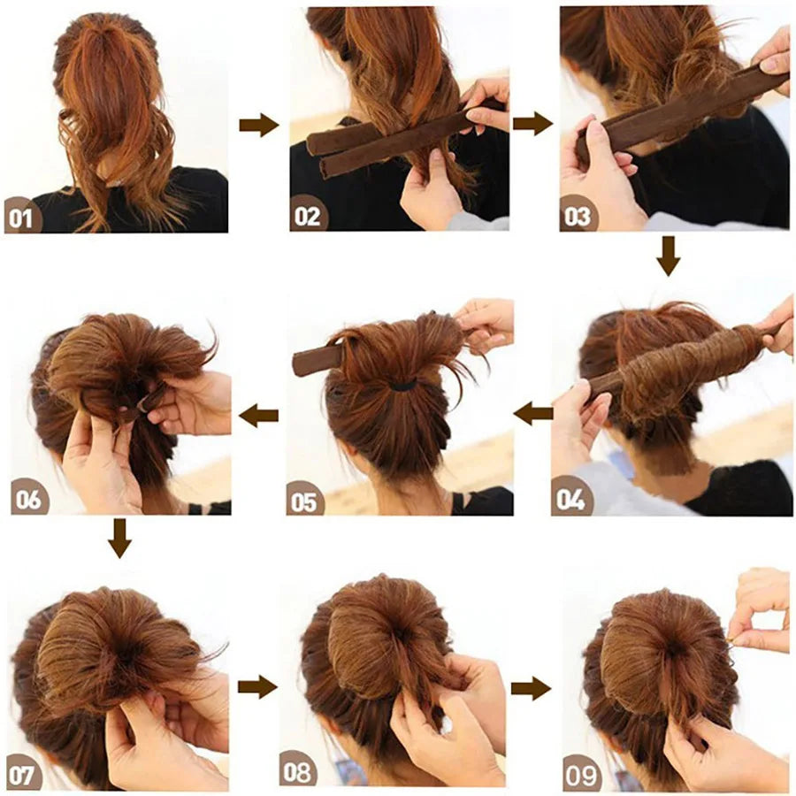 Hair Accessories S/M/L Hair Doughnut Dish Hair Donut Bun Maker Wig Hair Donut Braids Hair Bun Headband Doughnut Maker