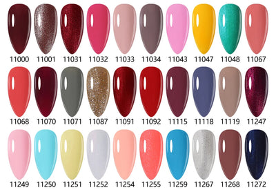 Clou Beaute 8ml Gel Polish Colorful Glitter UV Nail Gel Vernis Semi Permanent Glass Bottle Blue Green White Soak Off Gel Nail