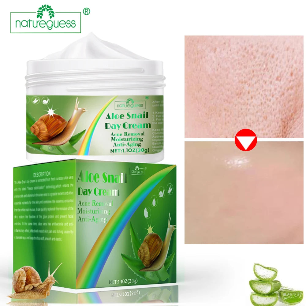 Retinol Snail Aloe Face Cream Anti-Wrinkle Whitening Moisturizing Anti-Aging Facial Day Night Cream Skin Care  Korean Cosmetics