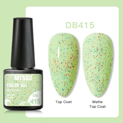 Mtssii 6ml Nail Gel Jelly Eggshell Gel Nail Polish Transparent Gel Soak Off Nail Art Gel UV LED Varnish