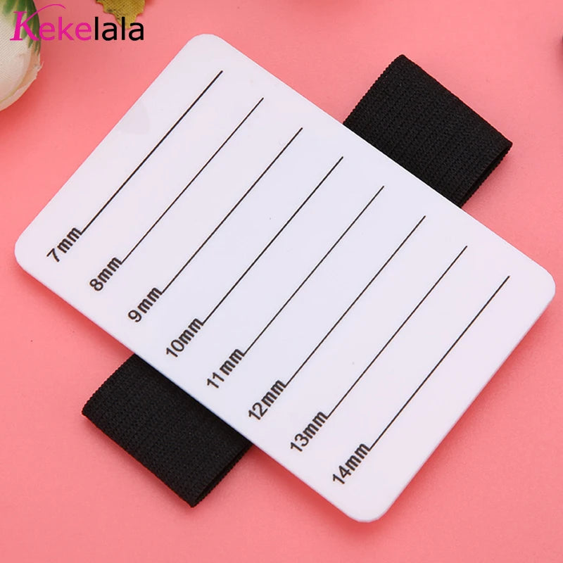 Acrylic Eyelash Extension Organizer Pallet False Lash Stand Tile Palette Eyelash Holder with Belt Graft Lash Scale Tools