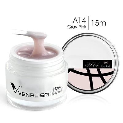 15ml Hard Jelly Nail Extend Gel French Nail Art DIY Venalisa Nail Gel Clear Natural Camouflage Color Fibreglass