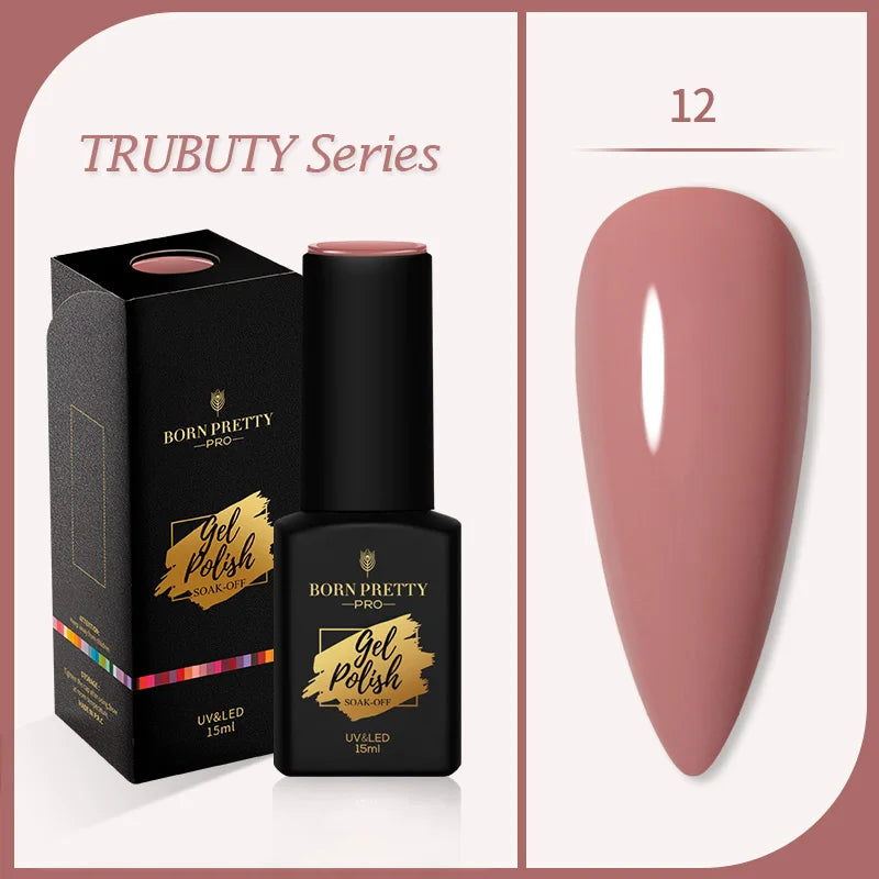 BORN PRETTY 15ML Milky Pink Rubber Base Gel Camouflage Color Coat Jelly White Nude Soak Off Nails Gels Varnish Self-leveling Gel