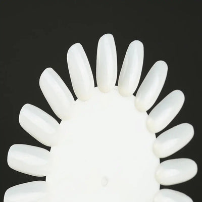 20 Colors False Nail Tips Display French Nail Art Acrylic False Nail Clear Practice Gel Polish Palette Round Wheel Mould DIY