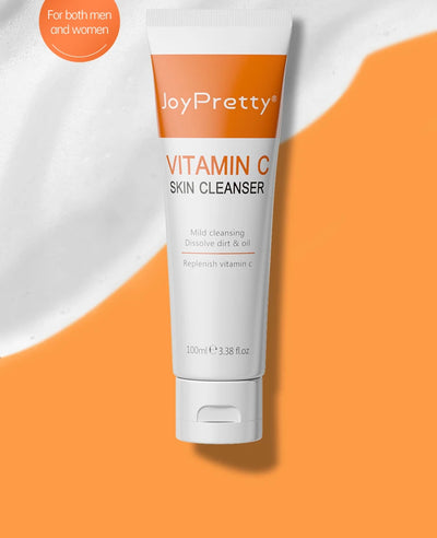 JoyPretty Vitamin C Facial Cleanser Oil Control Exfoliates Deep Cleaning Moisturizing Face Skin Care Cosmetics