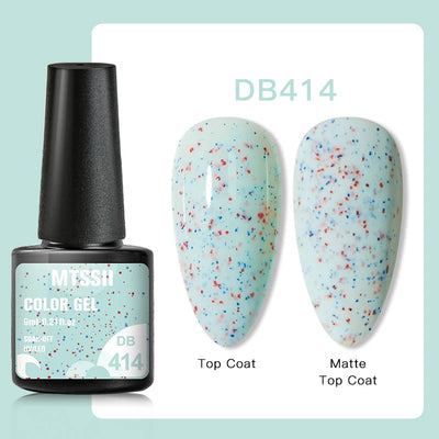 Mtssii 6ml Nail Gel Jelly Eggshell Gel Nail Polish Transparent Gel Soak Off Nail Art Gel UV LED Varnish