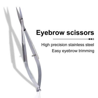 Professional Nail Scissor Manicure Tool For Nails Eyebrow Nose Eyelash Cuticle Scissors Curved Pedicure Scissors
