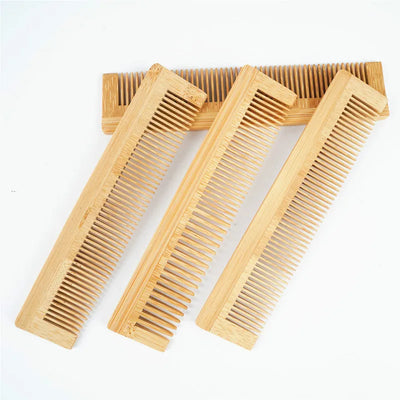 1Pcs Peach Wood Comb Flower Painted Anti-Static Natural Head Massage Comb Handmade Wooden Hair Comb Hair Styling Tools For Gift