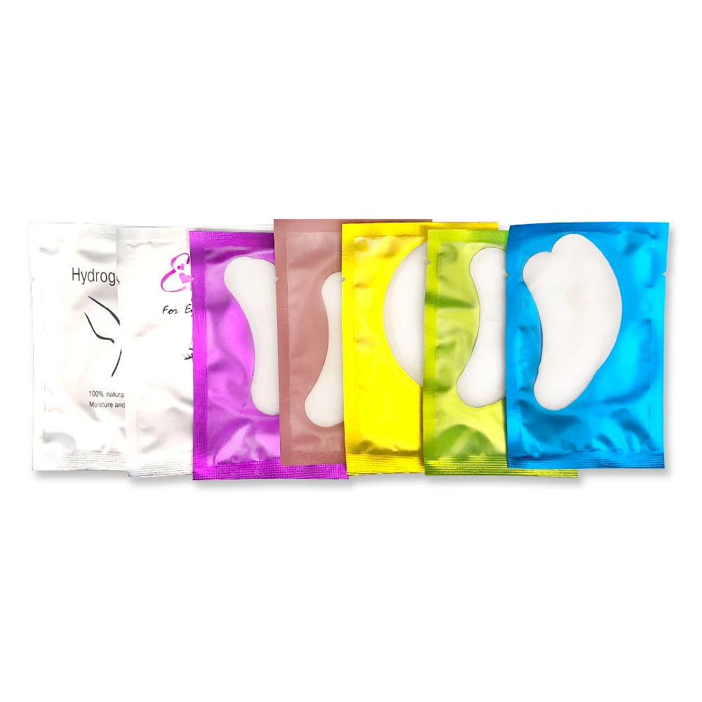 20/50/100 Pairs Eyelashes Patch Hydrogel Patches Eyelash Extension Patch Lash Extension Supplies Gel Pad Under Eye Patches Pads