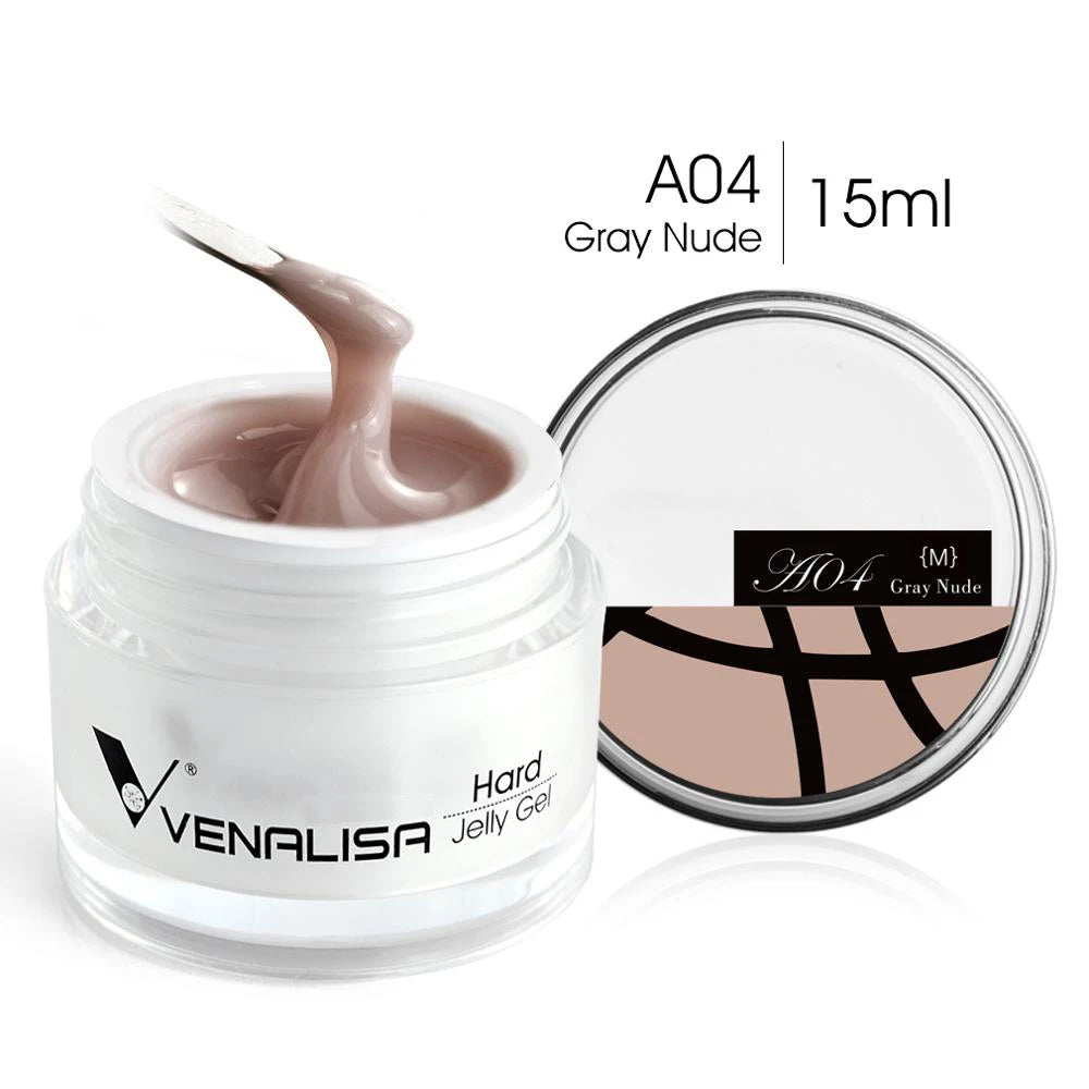 15ml Hard Jelly Nail Extend Gel French Nail Art DIY Venalisa Nail Gel Clear Natural Camouflage Color Fibreglass