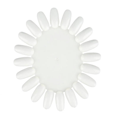 20 Colors False Nail Tips Display French Nail Art Acrylic False Nail Clear Practice Gel Polish Palette Round Wheel Mould DIY