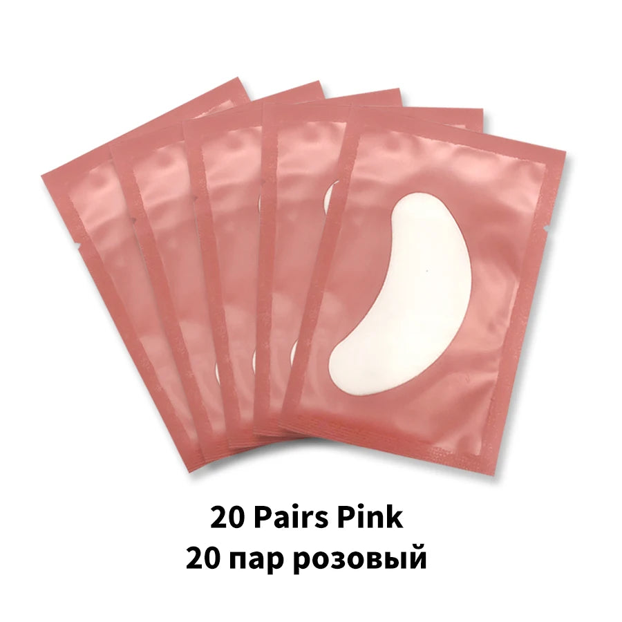 20/50/100 Pairs Eyelashes Patch Hydrogel Patches Eyelash Extension Patch Lash Extension Supplies Gel Pad Under Eye Patches Pads