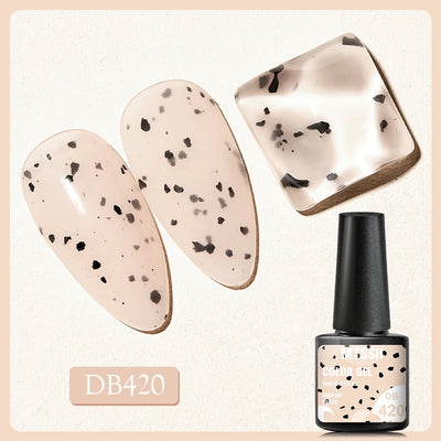 Mtssii 6ml Nail Gel Jelly Eggshell Gel Nail Polish Transparent Gel Soak Off Nail Art Gel UV LED Varnish