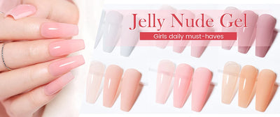 BORN PRETTY 15ML Milky Pink Rubber Base Gel Camouflage Color Coat Jelly White Nude Soak Off Nails Gels Varnish Self-leveling Gel
