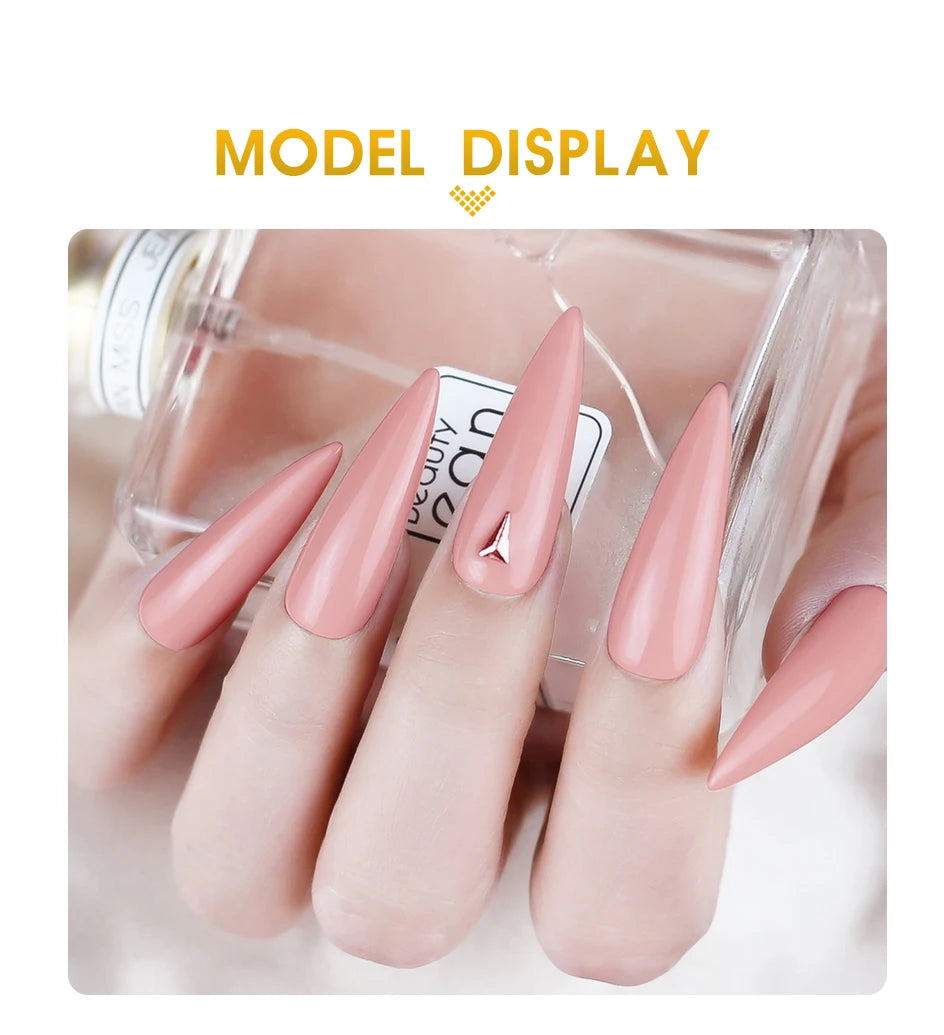 Clou Beaute 8ml Gel Polish Colorful Glitter UV Nail Gel Vernis Semi Permanent Glass Bottle Blue Green White Soak Off Gel Nail