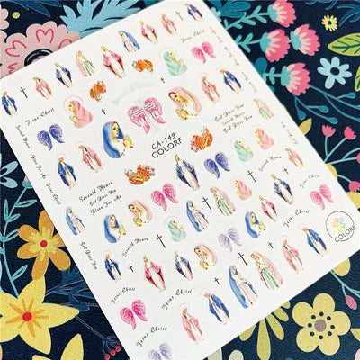 Newest CA-126-208 maria jesus sereis 3d nail art sticker nail decal stamping export japan designs rhinestones  decorations