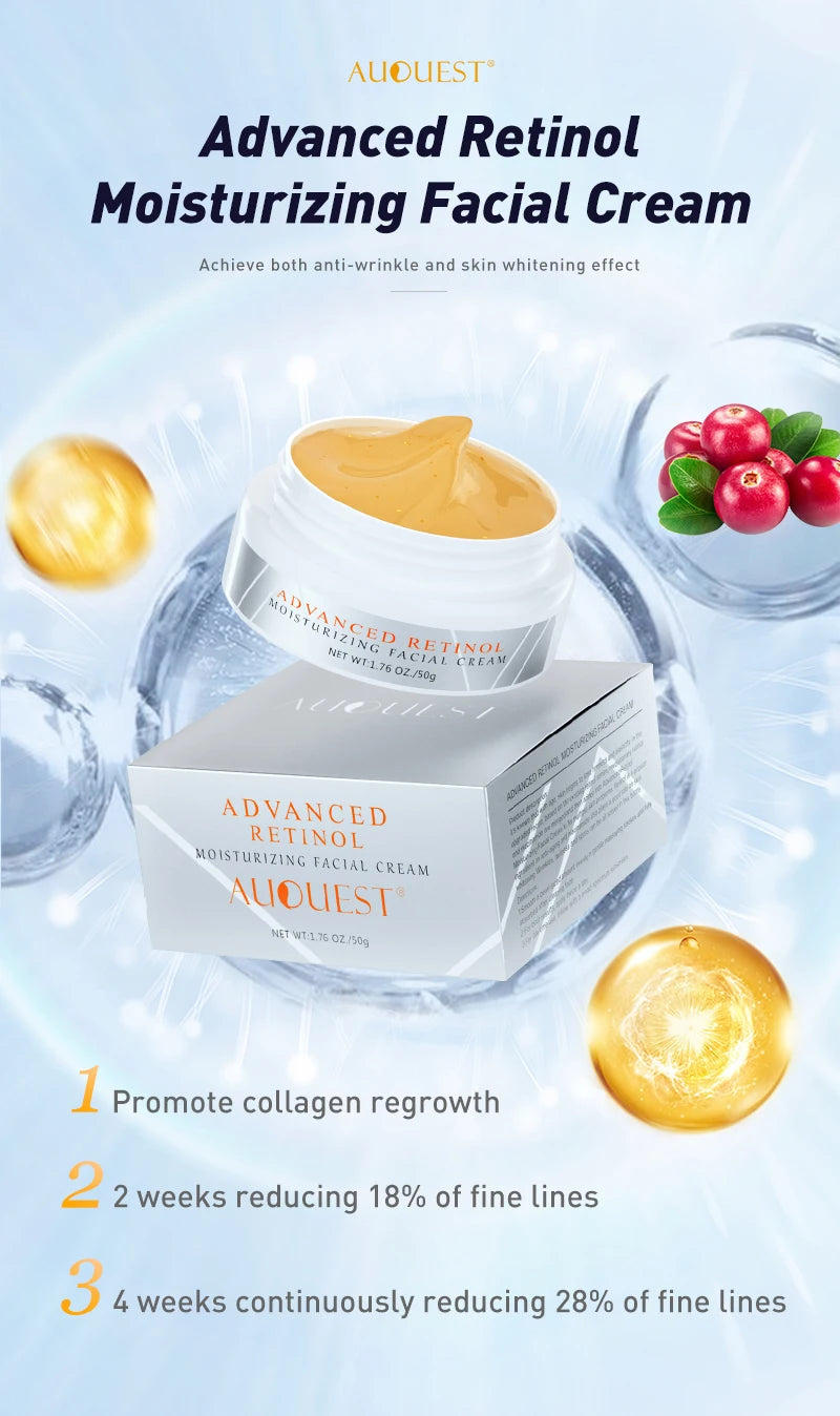 AUQUEST Retinol Lifting Firming Cream Skin Care Collagen Anti Wrinkle Whitening Remove Fine Lines Facial Care Beauty Health