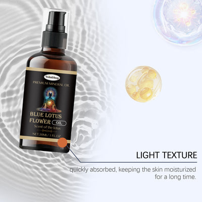 Blue Lotus Essential Oil Pure Organic Aromatherapy Diffusers Humidifiers Hair Nails Body Care Refresh Relax Moisture Plant Oil