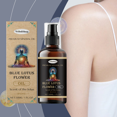 Blue Lotus Essential Oil Pure Organic Aromatherapy Diffusers Humidifiers Hair Nails Body Care Refresh Relax Moisture Plant Oil