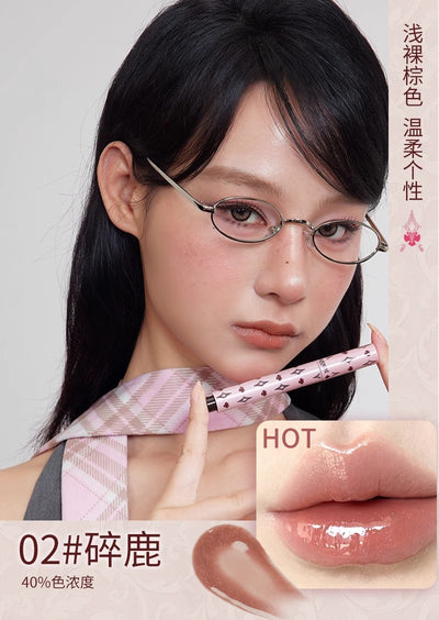 HAGGARD EmoMonster Collection Solid Lip Gloss Mirror Moisturizing and brightening Water Moisturizes lips Makeup