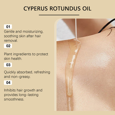 Pure Cyperus Rotundus Oil for Hair Removal Reducing Redness Armpit Legs Arms Body Hair Growth Inhibitor Repair Beauty Skin Care