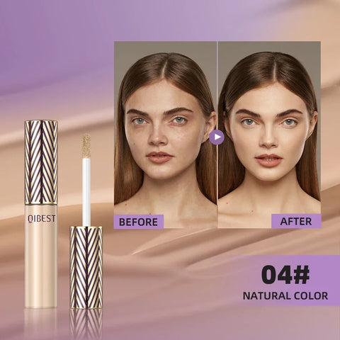 QIBEST Concealer Liquid Foundation Face Makeup Women Brightening Cream Full Coverage Concealer Lasting Modify Corrector Skin