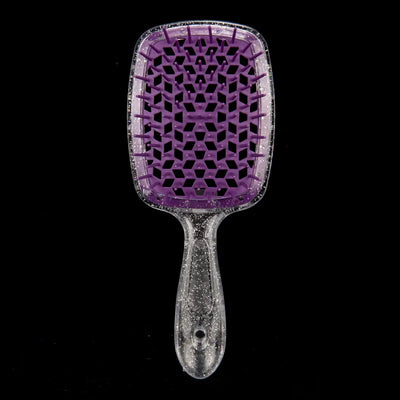 Flash Tangled Hair Comb Detangling Hair Brush Massage Combs Hollow Out Wet Curly Hair Brush Barber Comb Salon Hair Styling Tools