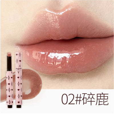 HAGGARD EmoMonster Collection Solid Lip Gloss Mirror Moisturizing and brightening Water Moisturizes lips Makeup