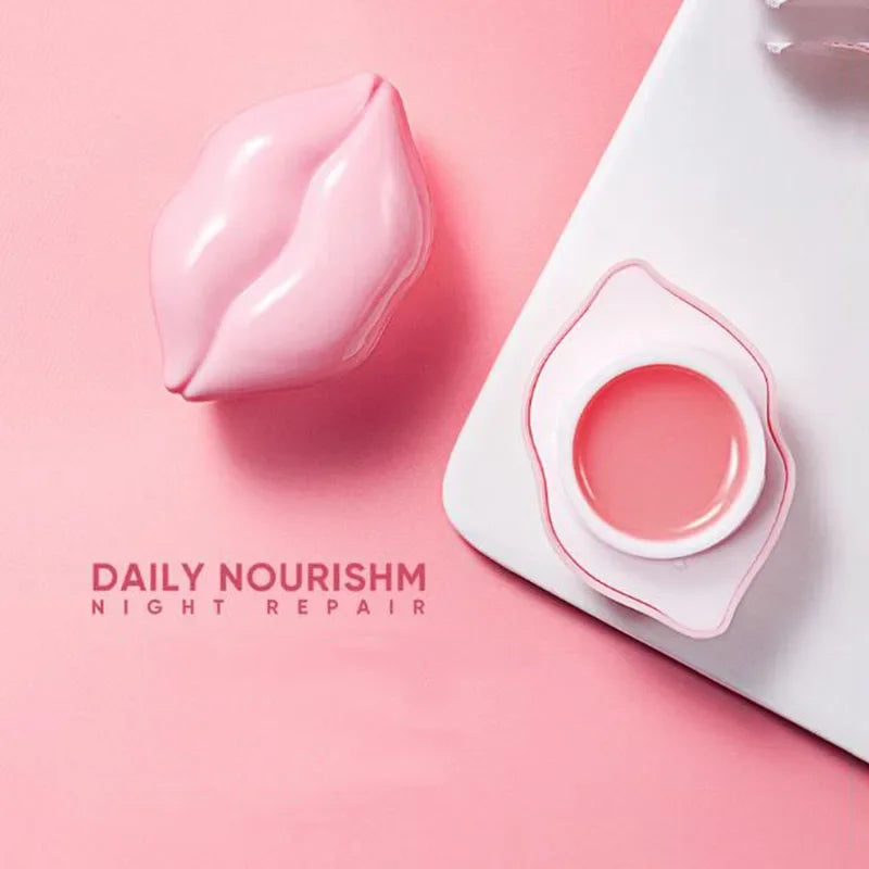 Cherry Collagen Essence Lip Balm Improve Dryness Dullness Fade Lips Lines Deep Moisturizing Nourishing Lip Mask
