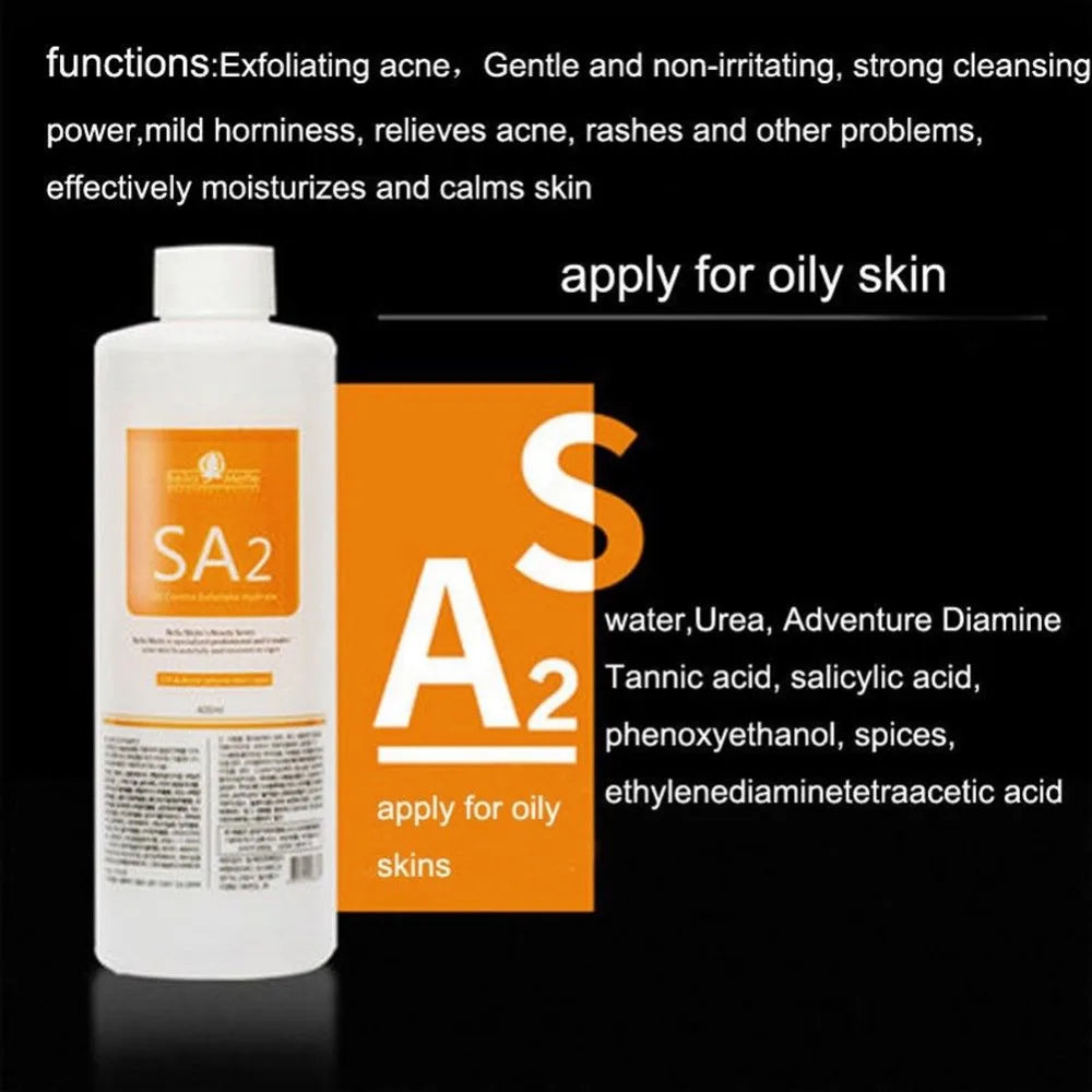400ML Aqua Peeling Solution AS1 SA2 AO3 For Hydra Dermabrasion Beauty Machine Facial Skin Care Strong Cleansing