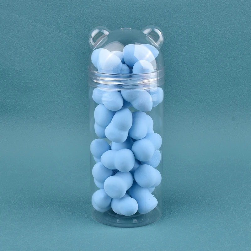 6/30/100Pcs Mini Makeup Sponge Soft Cute Face Beauty Egg Cosmetic Powder Puff for Foundation Cream Concealer Makeup Blender Tool