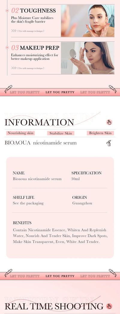 BIOAQUA Vitamin C Retinol Hyaluronic Acid Serum Moisturizing Brightening Hydrating Firming Facial Essence Beauty Face Skin Care