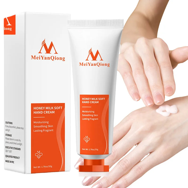Milk Honey Soft Hand Cream Anti Aging Nourishing Smooth Anti Cracking Hands Repairs Dry Wrinkles Soften Skin Skin Care