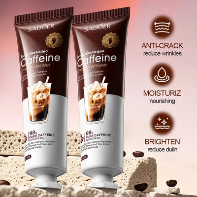 SADOER Caffeine Hand Cream Moisturizing Anti Wrinkles Nourishing Whitening Hydrating Hands Creams Skin Care Products