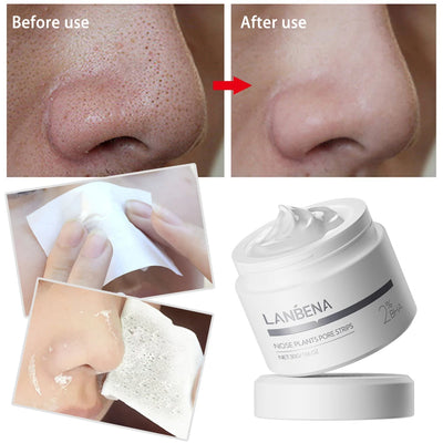 LANBENA New Style  Blackhead Remover Nose Mask Pore Strip Black Mask Peeling  Black Deep Cleansing Skin Care Beauty Health