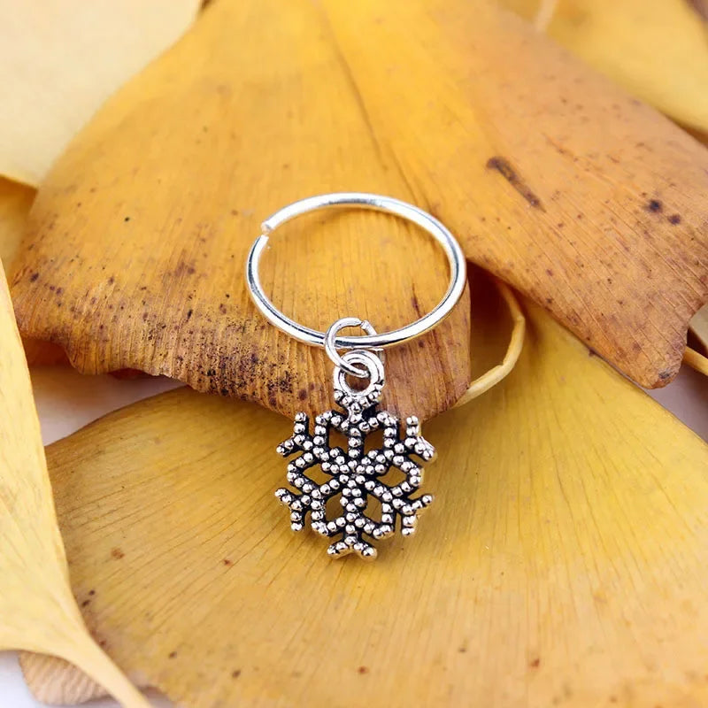 5pcs/bag Hair Braid Bead Butterfly Dreadlock Beads Ring Braiding Hair Sparkly Hair Styling Tool Bohemian Braid Hairs Accessories