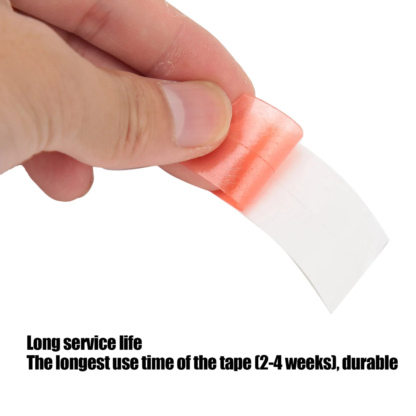 36pcs/bag Duo-Tac Strong Thin Red Hair System Tape Double Side Adhesive Tape For Lace Wig Toupee Easy Cleanup Tape