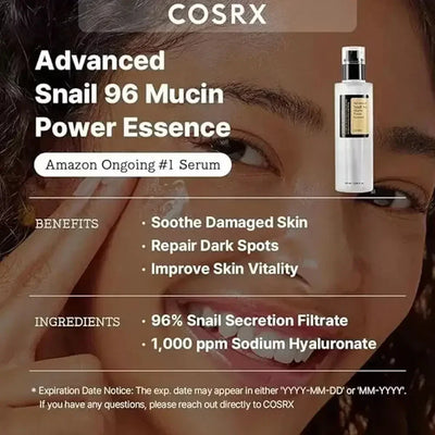 Nourish Snail Mucin Power Repair Essence Water Skin Toner Moisturizing Brightening Hyaluronic Acid Nourishing Skin Care