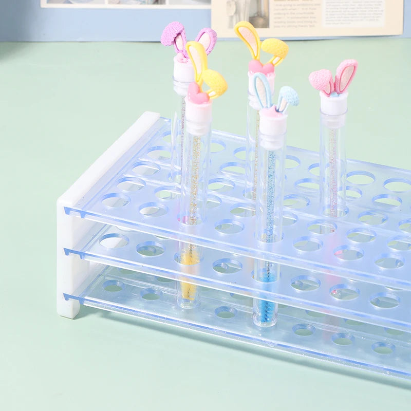 Eyebrow Brush Tube Display Stand Eyelash Brush Storage Bracket Tweezers Lipstick Storage Acrylic Pen Stand Beauty Makeup Tools