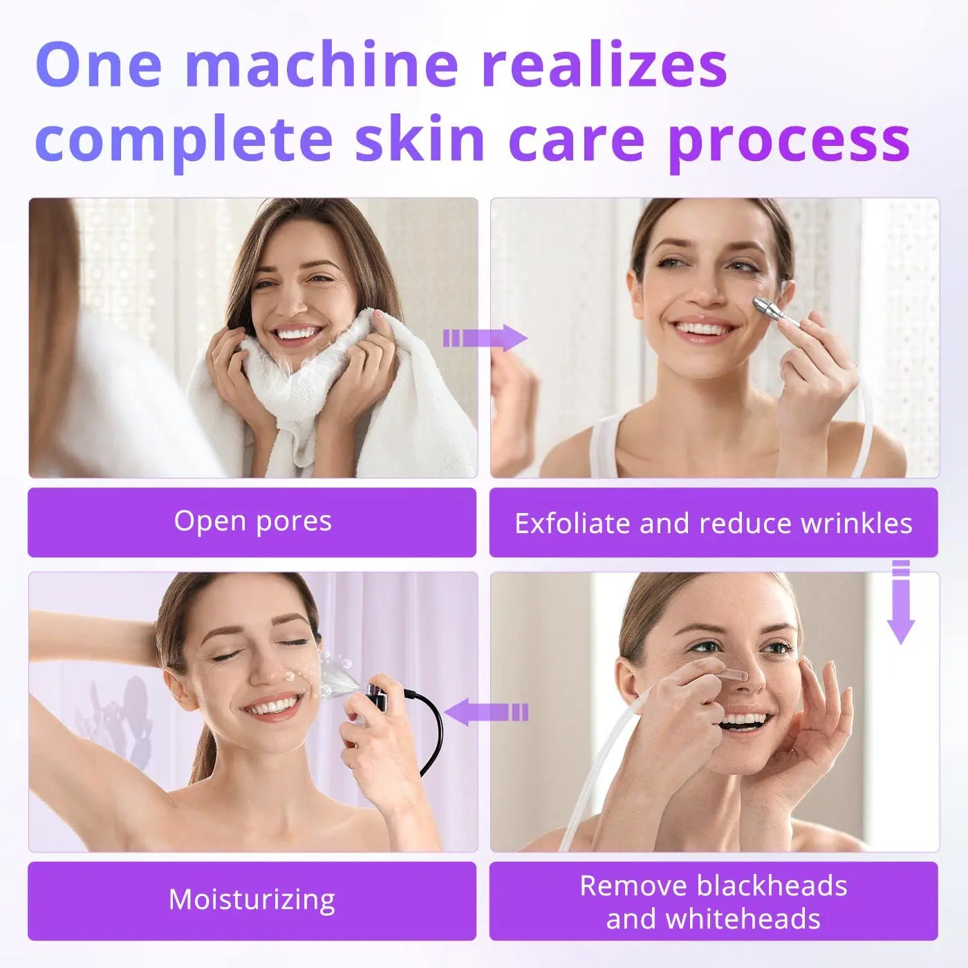 Professional Diamond Microdermabrasion Machine For Facial Peeling Skin Care Blackhead Removel Water Spray Exfoliation Machine