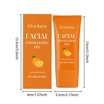 Vitamin C Exfoliating Gel Moisturizer Lighten Melanin Deep Cleansing Pore Facial Bleaching Remove Dark Spot Peeling Face Scrub