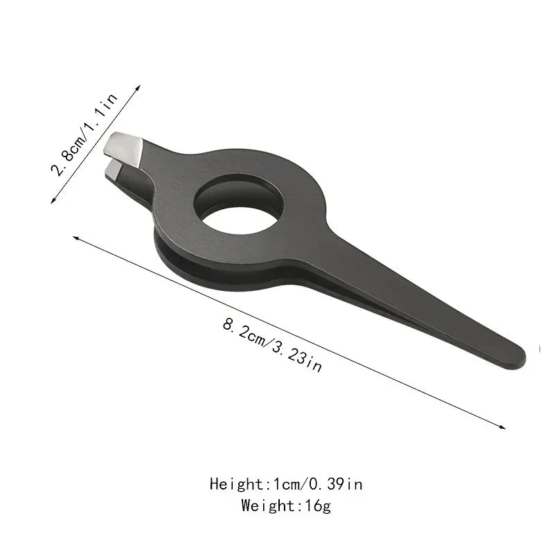 1pcs Pig hair clipper Slant Tweezer With Hollow Out Handle Professional Eyebrow Facial Hair Remover Practical Beauty Tool For Me