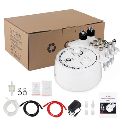 3 in 1 Diamond Microdermabrasion Dermabrasion Machine for Facial Blackhead Removal Acne Skin Care Water Spray Exfoliation Device