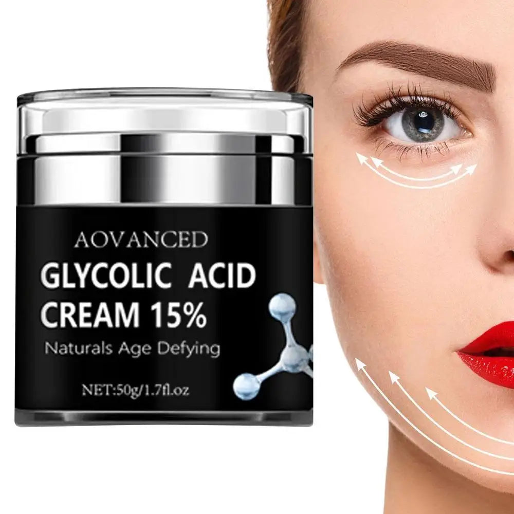 15% Glycolic Acid Cream Anti Wrinkle Face Cream Lifting Firming Cream Moisturizing Cream Exfoliating Cleaning Pore
