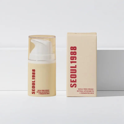 Seoul 1988 Anti-Aging Trio: 4% Retinal Eye Cream + 2% Retinal Serum w/ Black Ginseng for Wrinkles & Brightening,Korean Skincare